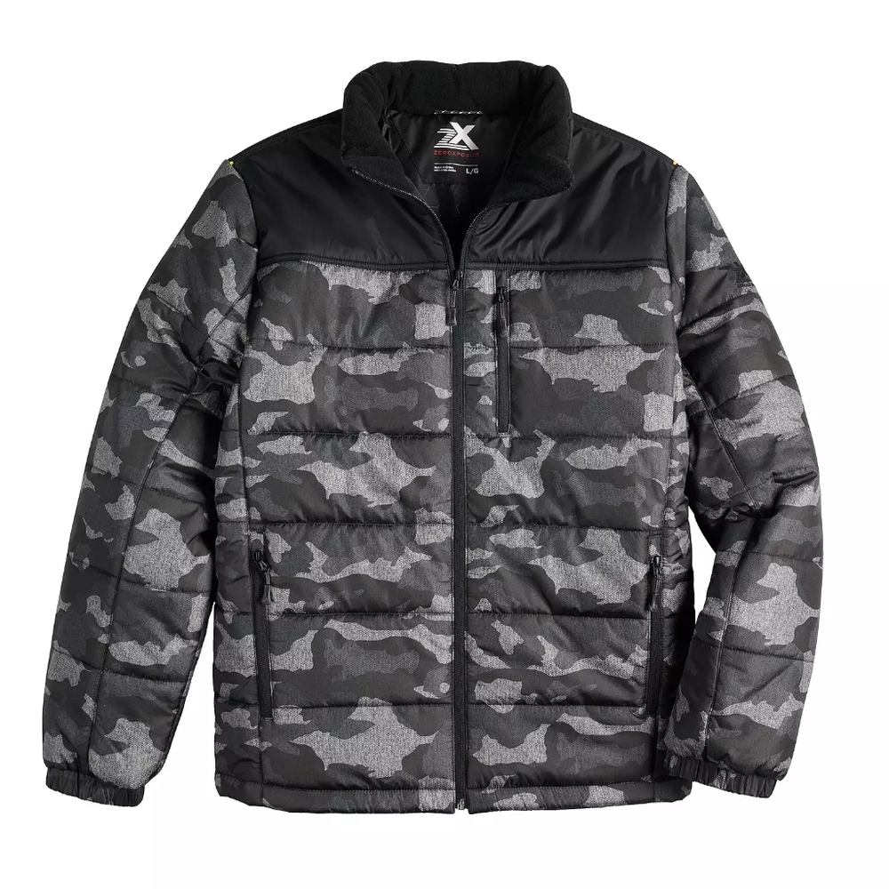 Men's ZeroXposur Sensor Quilted Puffer Jacket XL Camouflage
